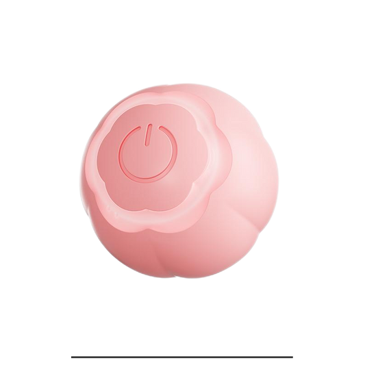 Interactive Cat Ball Toy Pink Petal