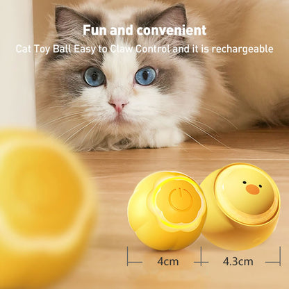 Interactive Cat Ball Toy Blue Duck