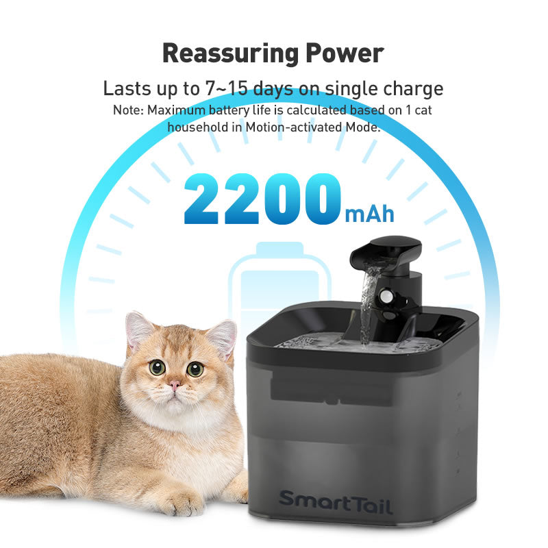 S1-1 Wireless  Pet Water Fountain 2.2L